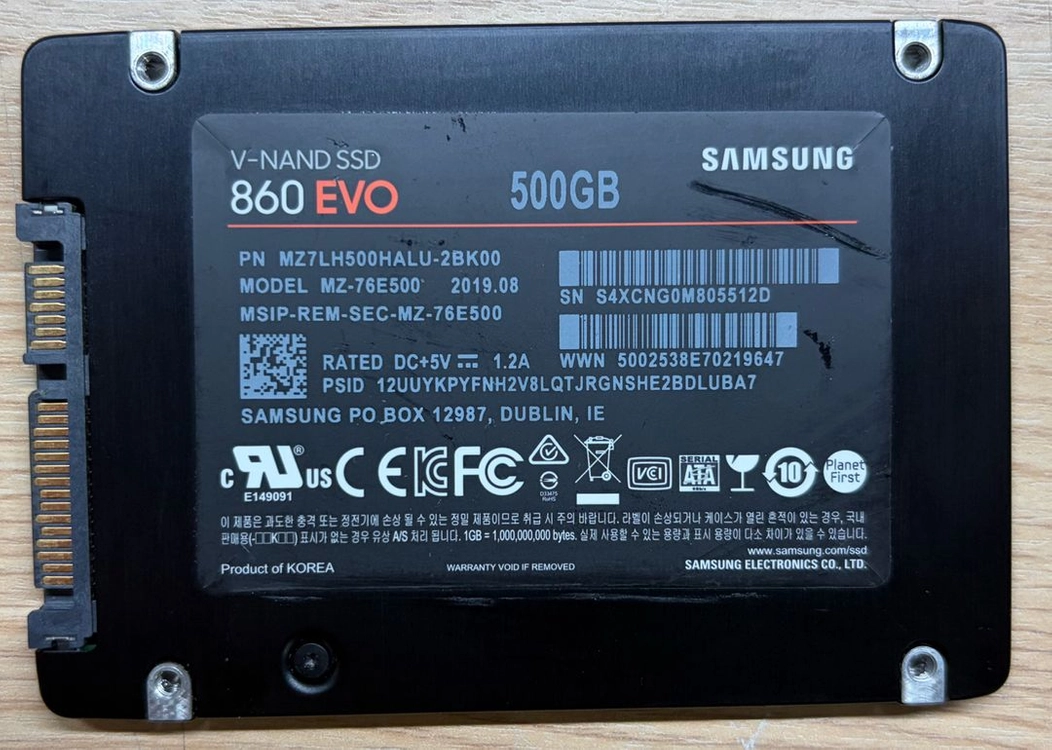삼성 860 EVO 500GB V-NAND SSD 이미지