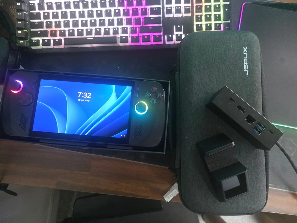 ASUS ROG ALLY X, 로그 엘라이X 1테라 판매합니다(독 모듈러, 케이스 포함) 이미지