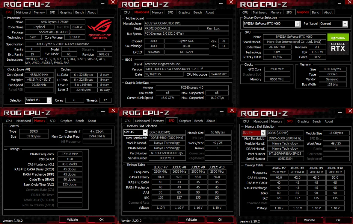 [FHD 게이밍 최강] 라이젠 7500F + RTX 4060 + 32GB PC 완본체 이미지