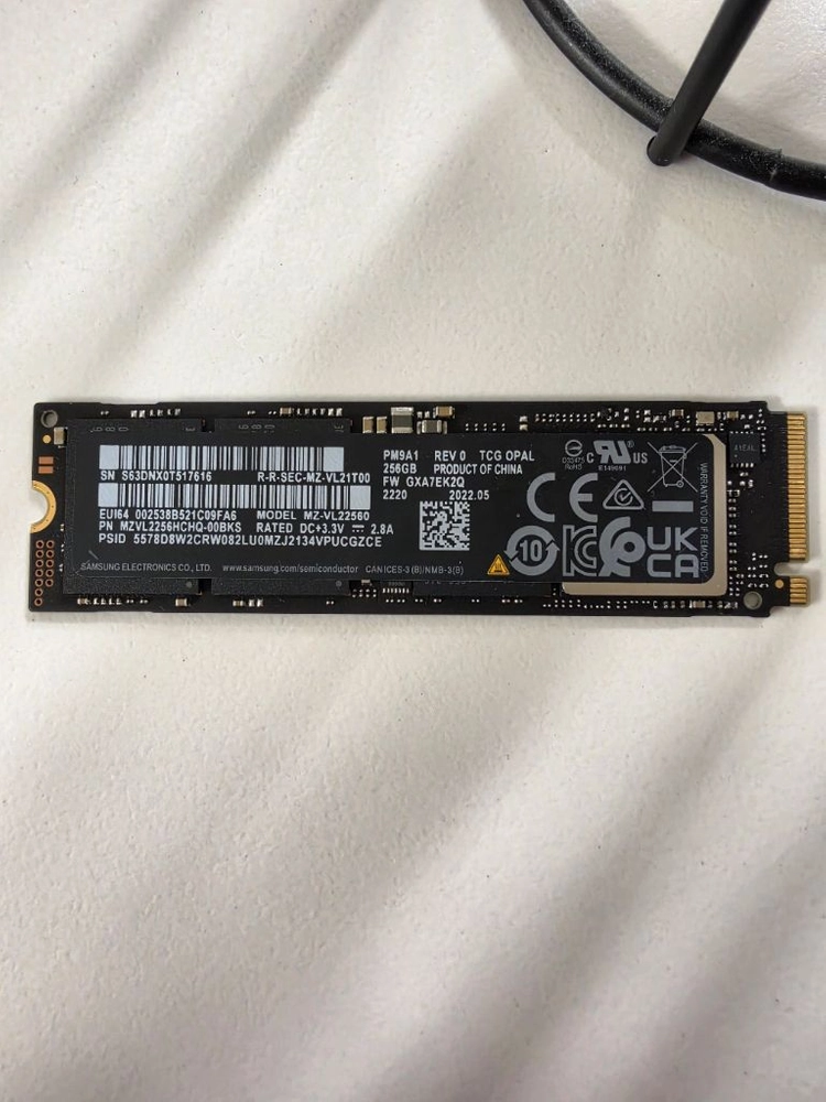 삼성 ssd 256g PM9A1 판매 이미지