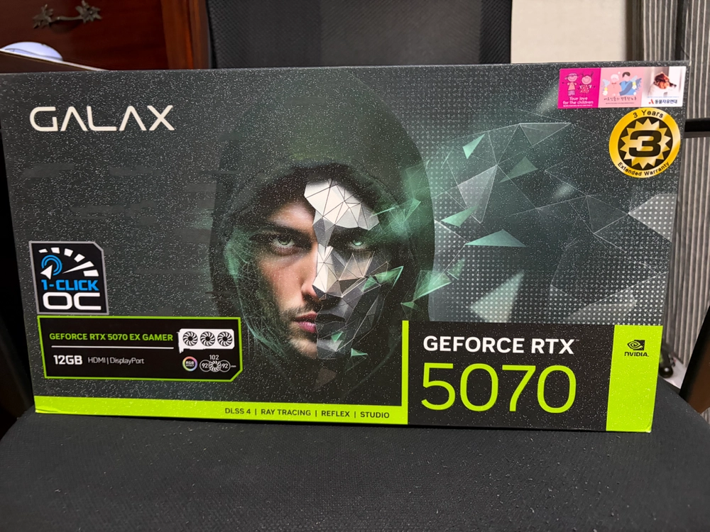 갤럭시 rtx5070 그래픽카드 이미지