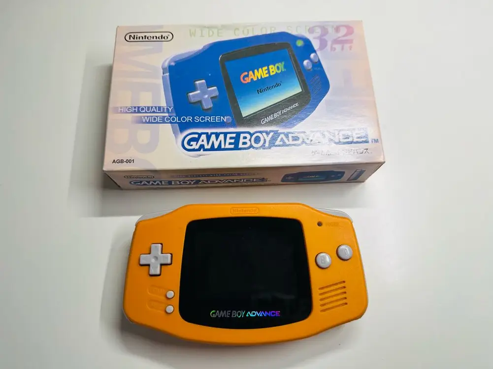 닌텐도 GBA 게임보이 어드밴스 오렌지 백라이트 개조 박스셋 판매 - 안심되는 중고거래