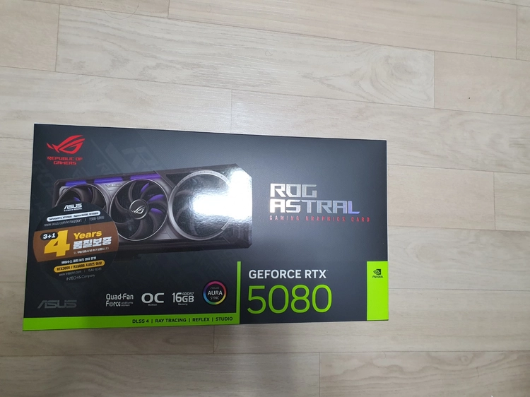미개봉 새상품 ASUS 아스트랄 5080 블랙 판매 이미지