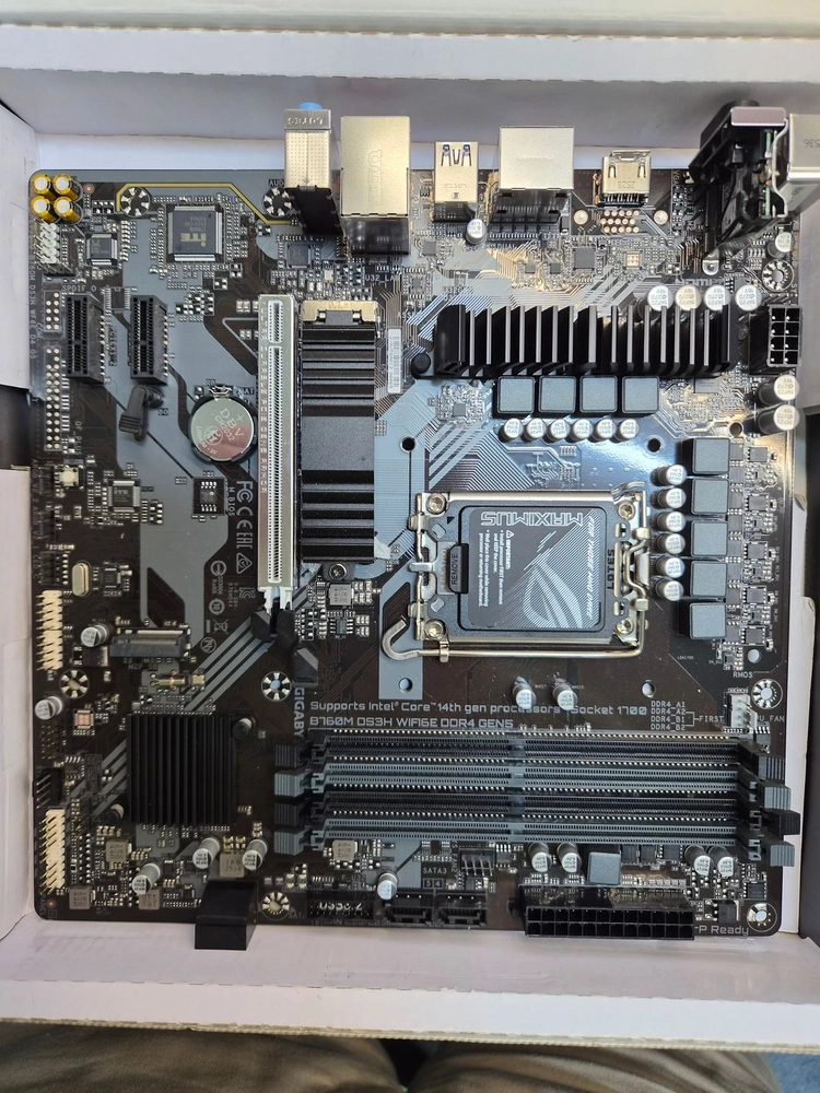 GIGABYTE B760M DS3H WIFI6E D4 GEN5 제이씨현 정발 팝매합니다. 기가바이트 메인보드 이미지