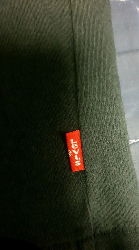 (빈티지) 리바이스 멀티패치 프린팅 반팔티 블랙 (XL) 이미지