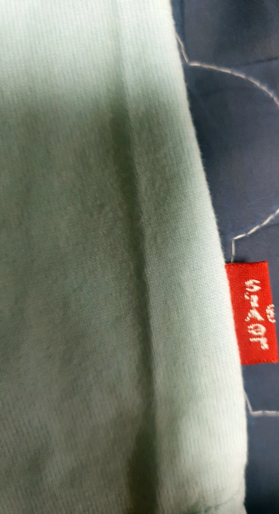 (빈티지) 리바이스 투호스 프린팅 반팔티 스카이블루 (XL) 이미지