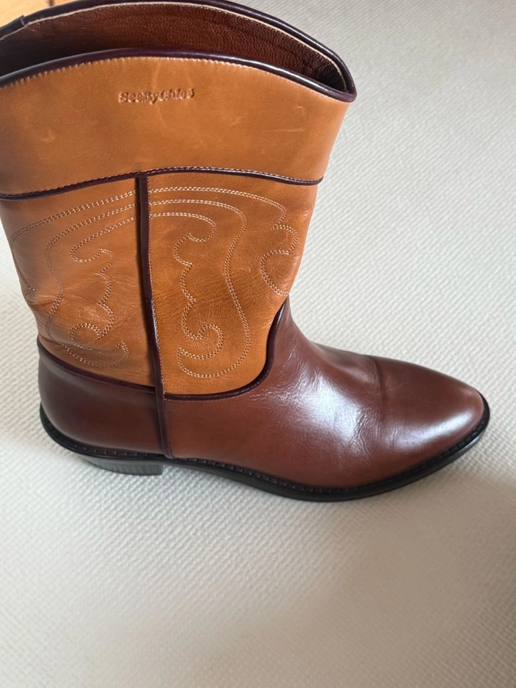 See by Chlo Dany Boot 웨스턴 카우보이 부츠 이미지