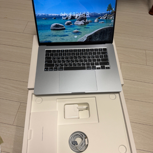 S급 ) 맥북 에어 M4 15인치 16gb 512ssd 스카이블루 이미지