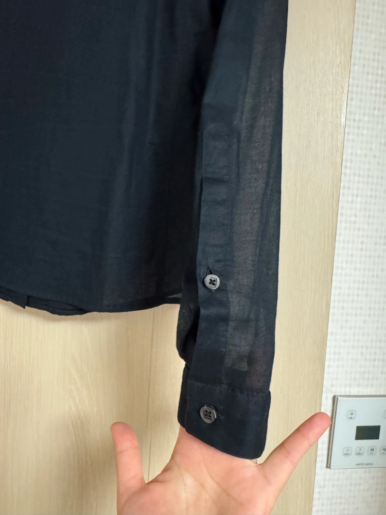 정품 버버리 아사면 블랙 가디건 셔츠 이미지