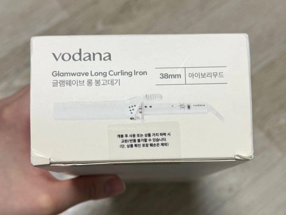 미개봉 새상품)보다나 글램웨이브 롱 봉고데기 38mm 아이보리무드 이미지