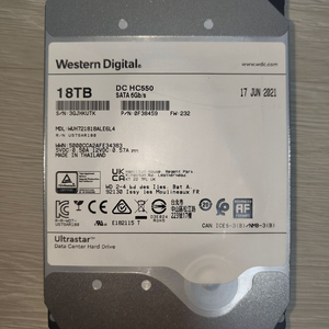 WD HC550 18TB HDD 하드디스크 판매합니다 이미지