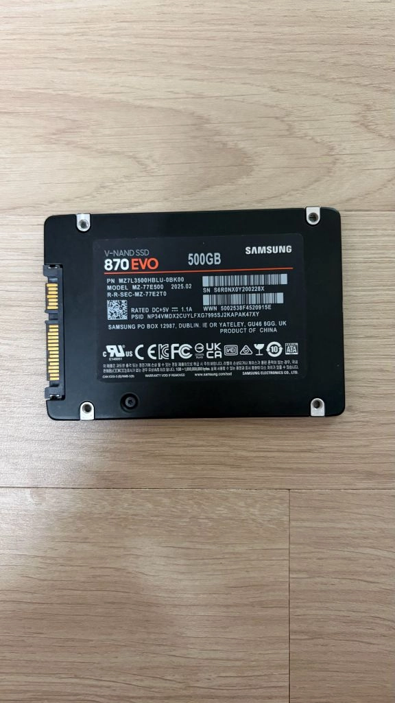 삼성 870 EVO 500GB 거의 새것 이미지