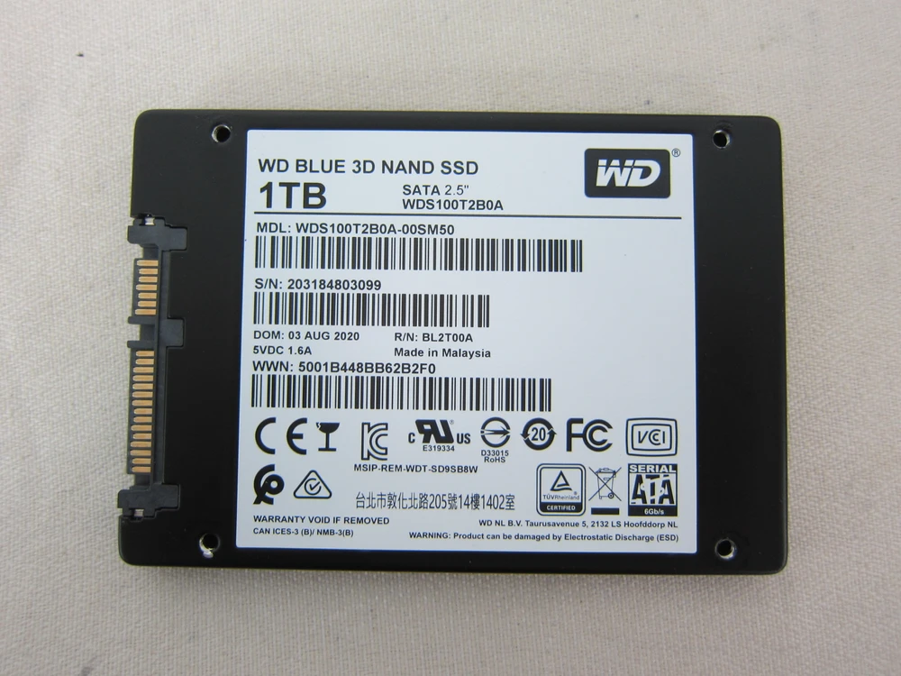 Western Digital WD Blue 3D SSD 1TB 이미지