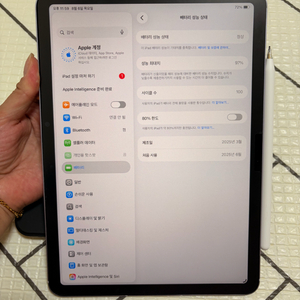애케플o 아이패드 에어 m3 11인치 256기가 퍼플 셀룰러+애펜프로 이미지