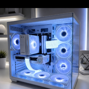 라이젠5 9600X RTX5060TI 화이트PC 이미지