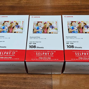 캐논 RP-108 셀피인화지 5개 - CP910 CP1200 CP1300 용 사진인화 호환 카트리지 포토용지 포함 이미지