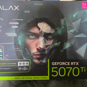 [풀박스/영수증완비] 갤럭시 RTX 5070 Ti EX 게이머 블랙 16GB 판매 (AS 28년 3월까지) 이미지