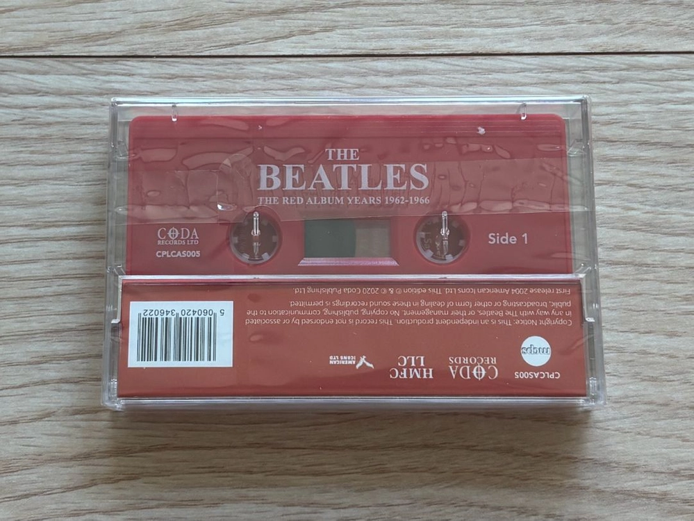 비틀즈 Beatles 영국반 THE RED ALBUM YEARS 1962 - 1966 카세트 테이프 이미지