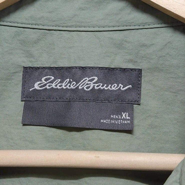 105 EDDIE BAUER 에디바우어 반팔 셔츠 나일론 바스락 오버핏 이미지