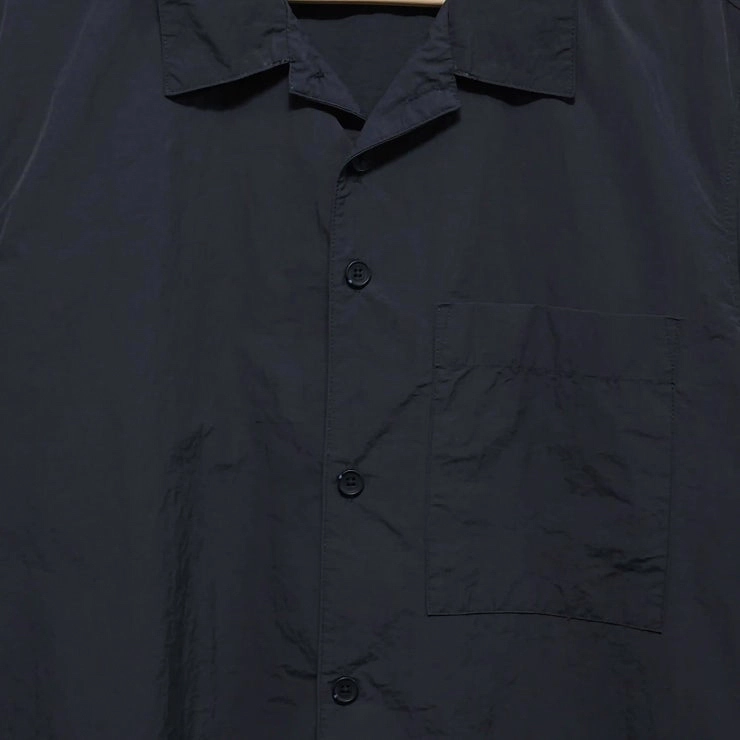 105 EDDIE BAUER 에디바우어 반팔 셔츠 나일론 바스락 오버핏 차콜그레이 이미지