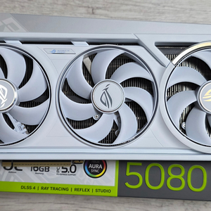 ASUS ROG RTX5080 ASTRAL WHITE 인텍앤컴퍼니 그래픽카드 이미지