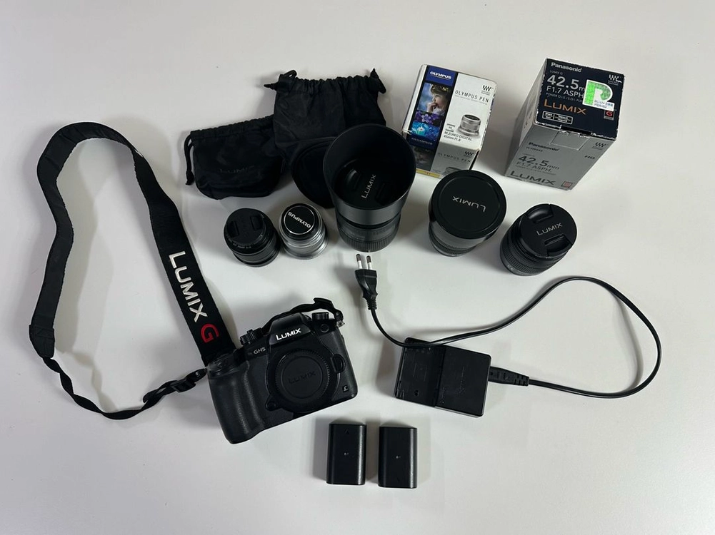 파나소닉 LUMIX GH5 + 렌즈 5종 일괄 판매 이미지