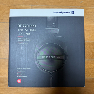 [미개봉 신품!!!] 베이어다이나믹 DT 770 프로 32옴 헤드폰 Beyerdynamic Pro 32 ohms 이미지