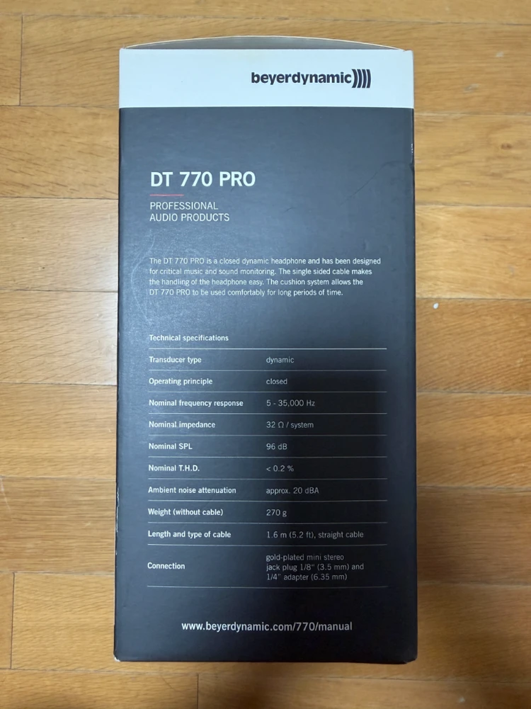 [미개봉 신품!!!] 베이어다이나믹 DT 770 프로 32옴 헤드폰 Beyerdynamic Pro 32 ohms 이미지
