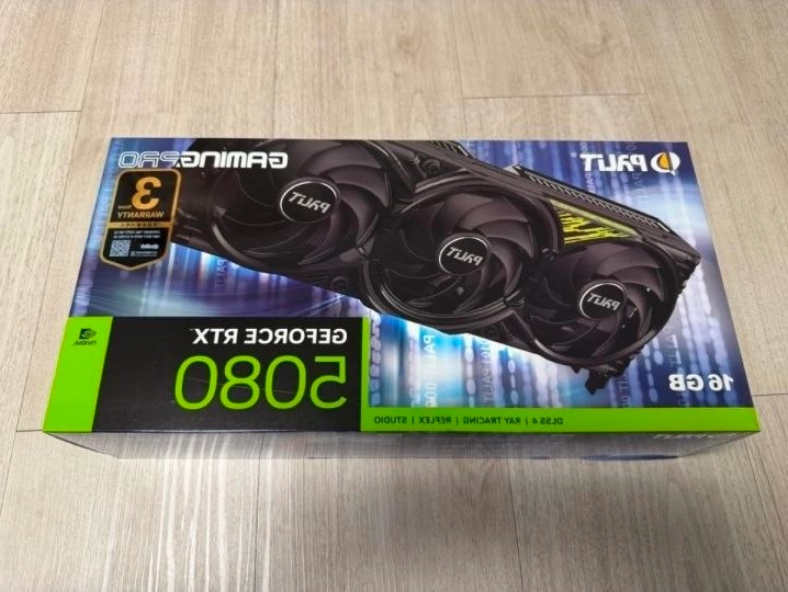 Palit RTX 5080 GamingPro 16GB 그래픽카드 미개봉 이미지