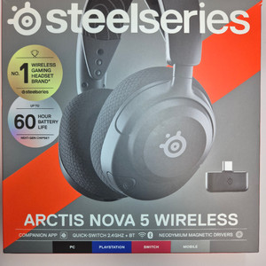 스틸시리즈 Arctis Nova 5 Wireless 노바5 게이밍 헤드셋 이미지