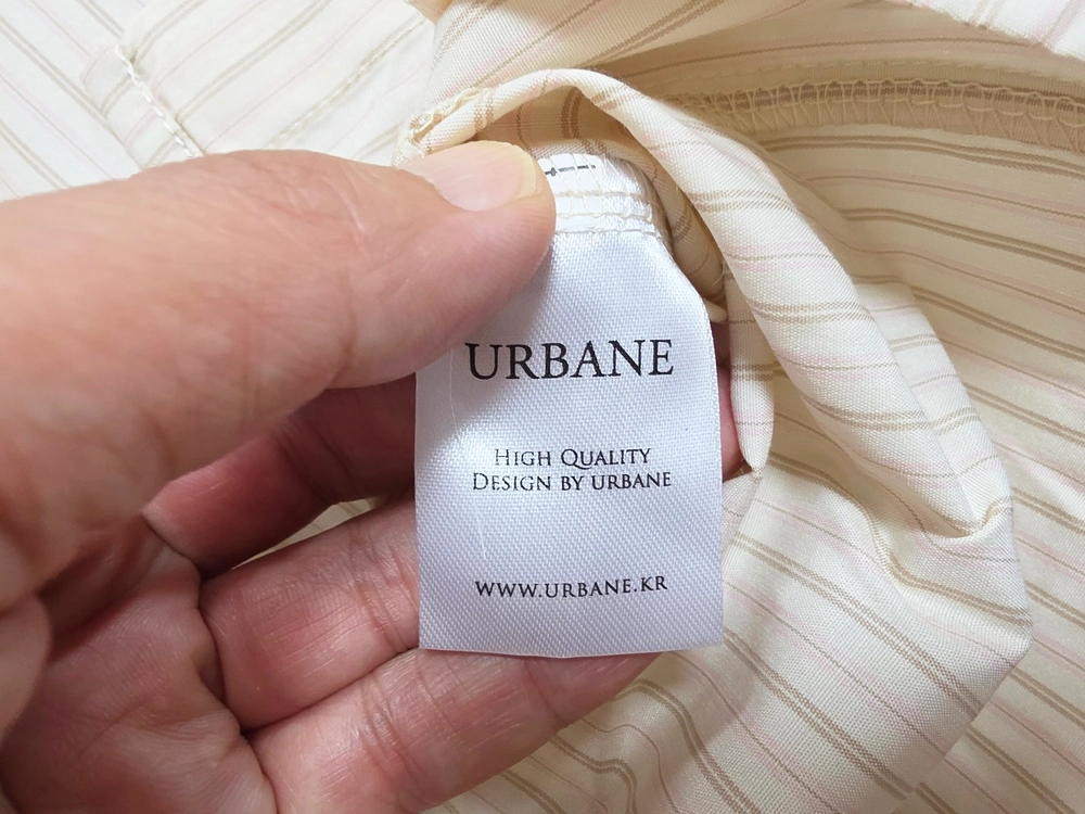 어베인(urbane) 로드 루즈핏 스트라이프 셔츠 프리사이즈 새상품 이미지