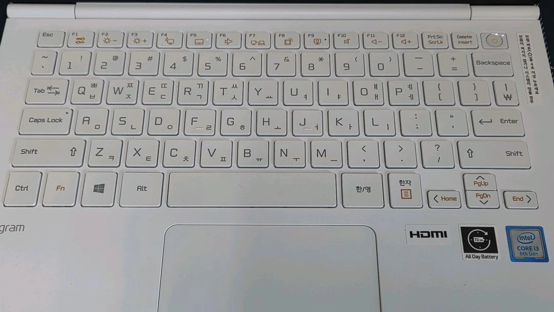 LG 올뉴그램 13Z980 i3-8세대 신품급 고사양 노트북 이미지