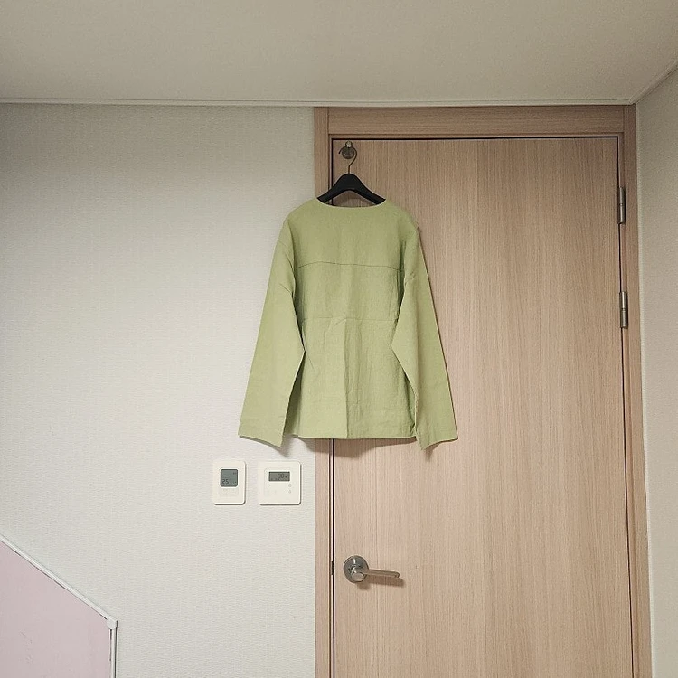 럭키룸 색감이 봄부터 가을까지 잘 어울리는 멋스럽게 입기 좋은 린넨 자켓 프리 사이즈 새상품 이미지