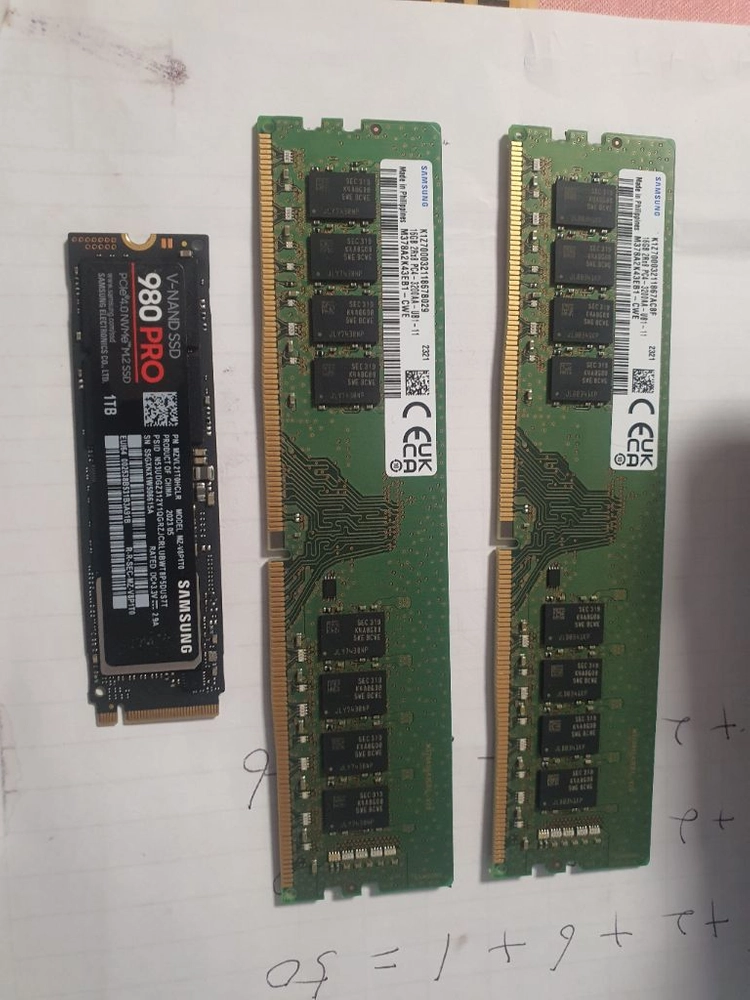 삼성 980 프로 ssd 1tb,p5 plus 1테라 삼성 ddr4 3200 16기가 4개 이미지