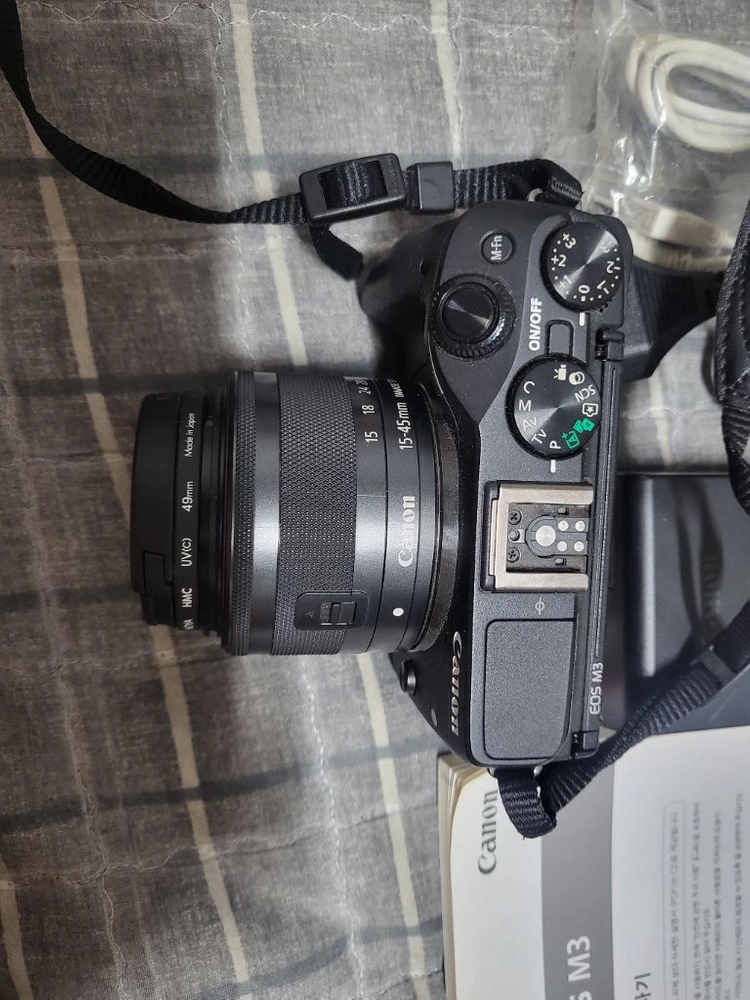 캐논eos m3 미러리스 카메라 블랙 이미지