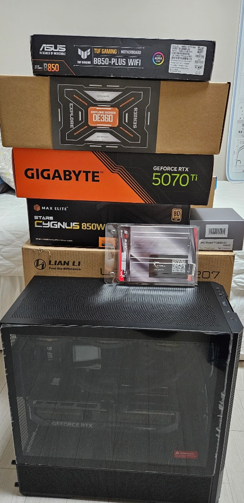 리안리 케이스 9800x3d , RTX 5070 ti 이미지