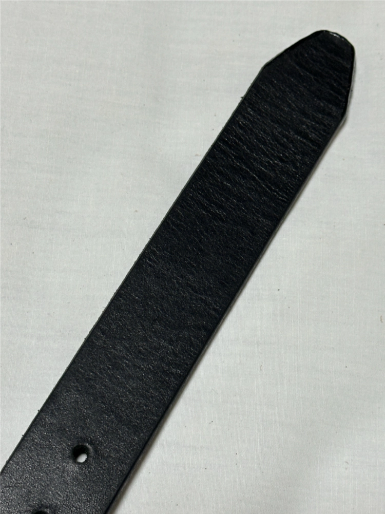 블랙 통가죽 벨트 남녀공용 32인치 이미지