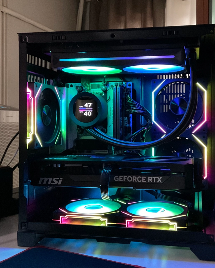 9800x3d / 5070ti 게이밍 pc 본체 이미지