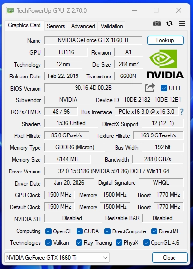 INNO3D 지포스 GTX 1660 Ti D6 6GB TWIN X2 이미지