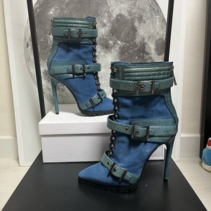 정품 37.5) 에밀리오 푸치 Emilio Pucci 크로커다일 앵클 부츠 이미지