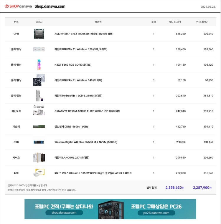 고성능 게이밍 PC 본체 이미지