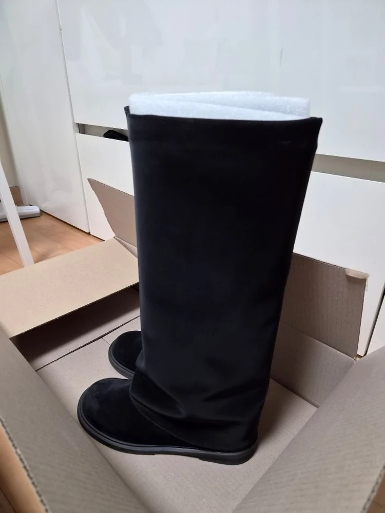 막마드 레그워머 롱부츠 255 leg warmer long Boots black 이미지