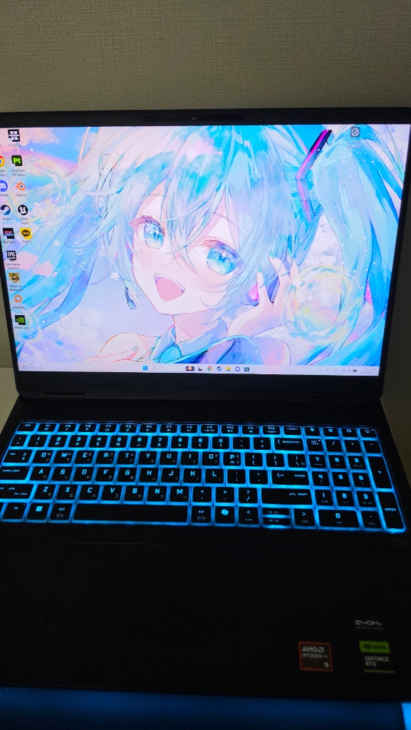 HP 오멘16 게이밍 노트북(ryzen ai 9 HX 375w, 64gb, 2tb, 5080) 이미지