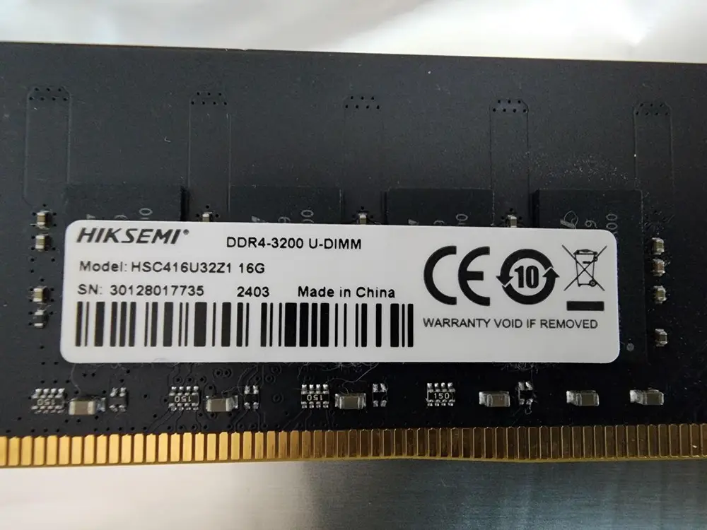 HIKSEMI DDR4-3200 (16GB UDIMM) 데스크탑용 메모리 이미지