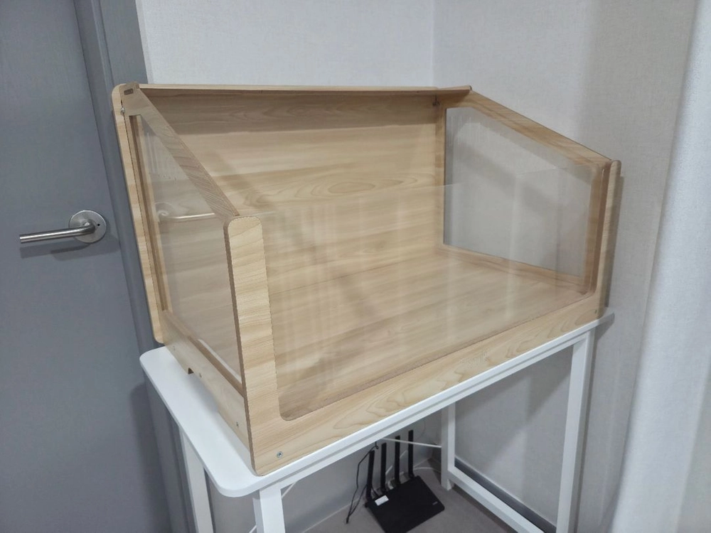 타핏 햄스터케이지 햄스터집 경사 교감 아크릴케이지 사육장 투명나무집 리빙박스보다 훨씬 이쁜 집 이미지