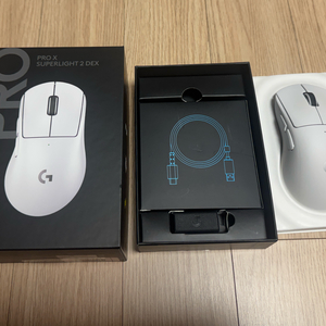 로지텍 PRO X SUPERLIGHT 2 DEX 화이트 마우스 팝니다. 지슈라2 이미지