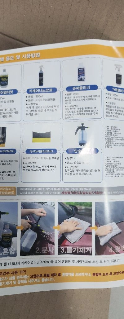 자동차 세차용품 풀세트 카케어 키트 이미지