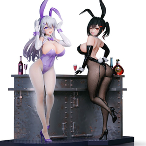 베어판다 아사나기 바니걸 린&시아 피규어 + 아크릴베이스증정 (개봉양품) 이미지