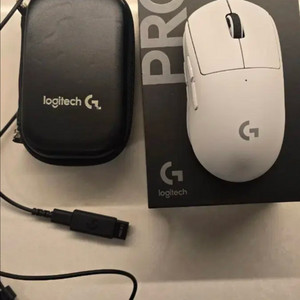 로지텍 G PRO X SUPERLIGHT 2 화이트 풀박스 핫스왑 기판 착용 이미지