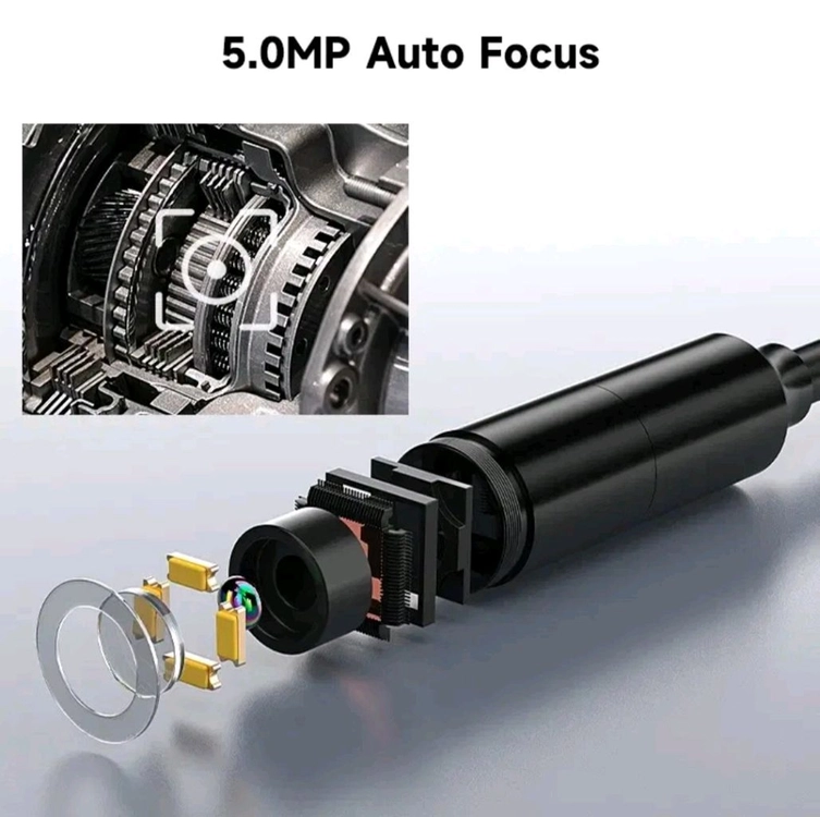 새상품] 오토포커스렌즈5MP 사진,녹화 SD 초고화질 내시경카메라5M 4.5인치 누수탐지 배관검사 이미지
